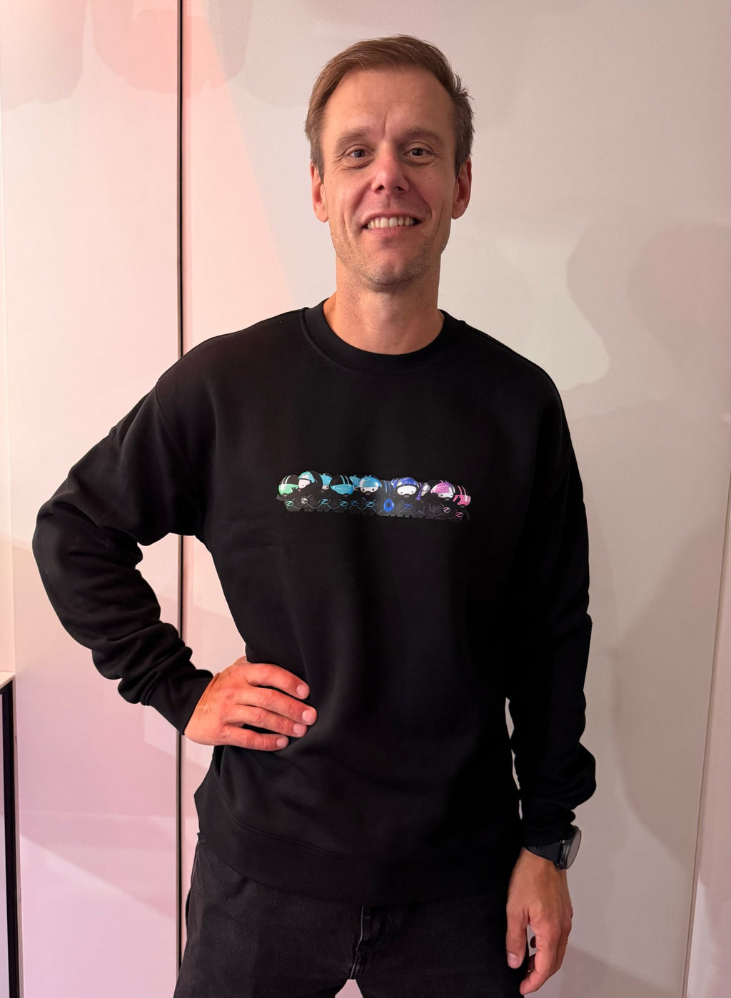 Space Cadet Party Crewneck Black
