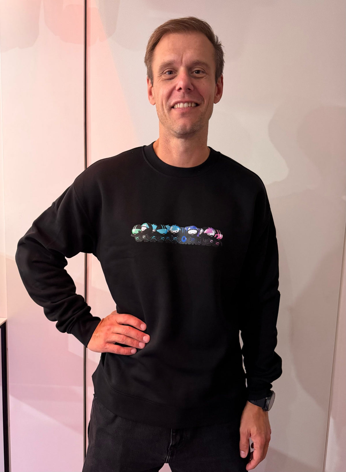 Space Cadet Party Crewneck Black