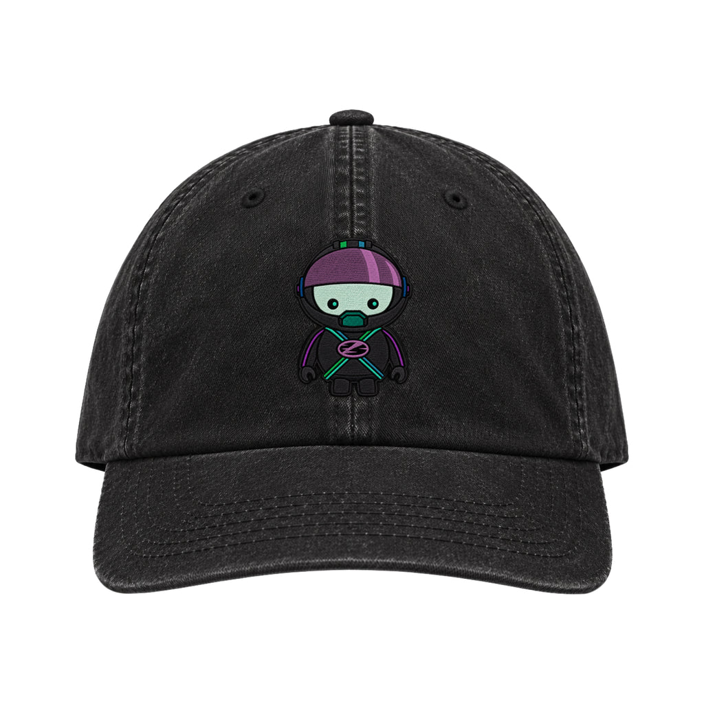 Space Cadet Cap Washed Black