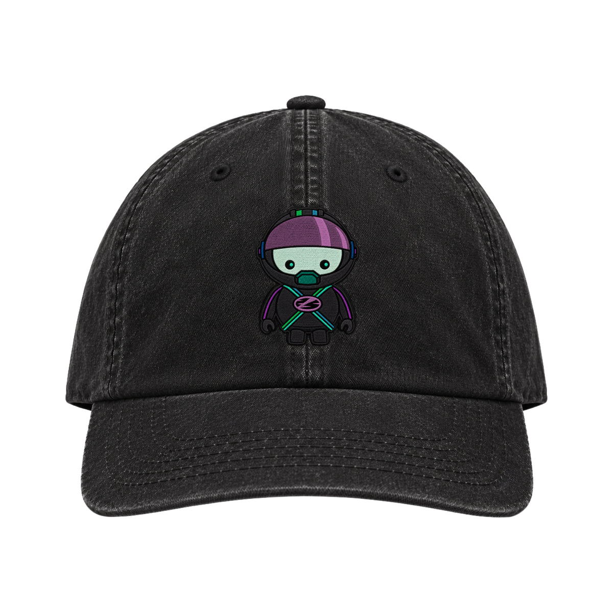 Space Cadet Cap Washed Black