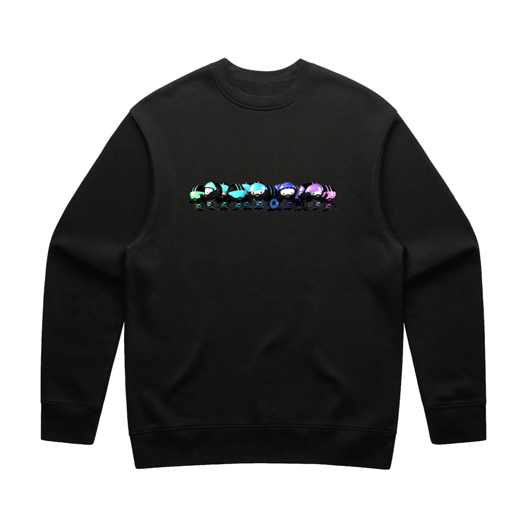 Space Cadet Party Crewneck Black