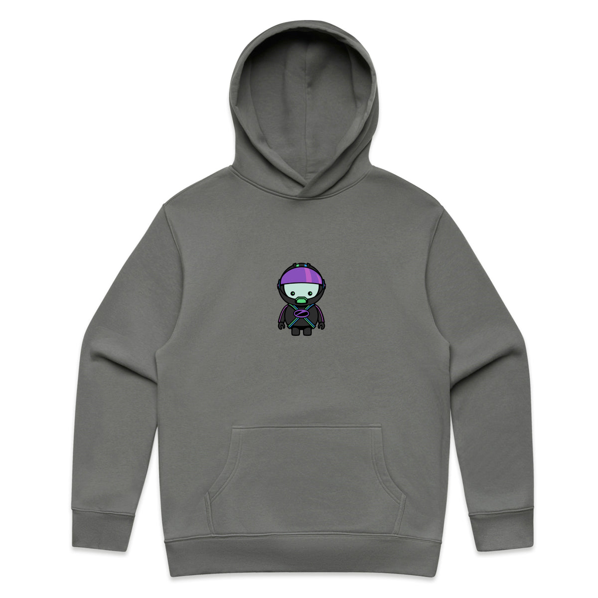 Space Cadet logo Hoodie Grey