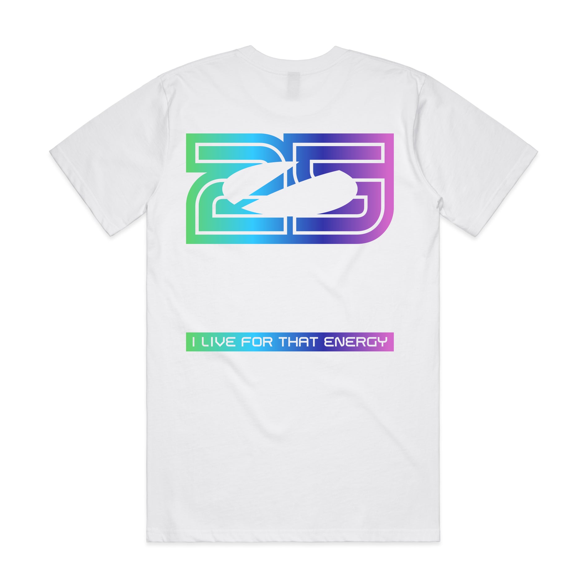 25 Years Celebration T-Shirt – I Live For That Energy